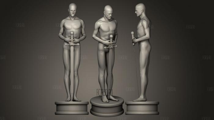 Oscars stl model for CNC